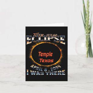 Ich Hemd Sonnenfinsternis Tempel Texas Da Karte