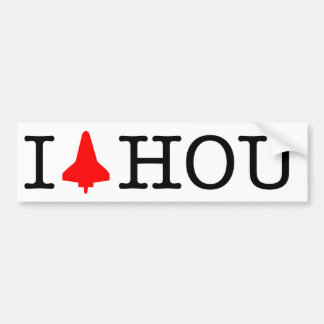 Ich herfahre Houston hin- und Autoaufkleber