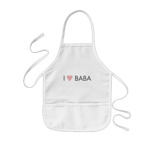 ICH HERZ BABA KINDERSCHÜRZE (Vorne)
