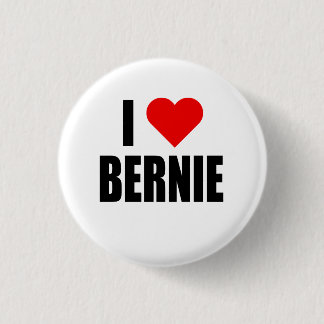 "ICH HERZ BERNIE" BUTTON