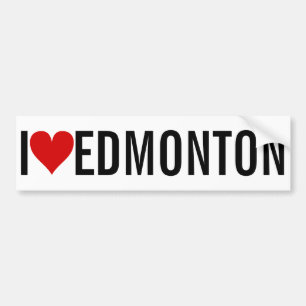 Ich [Herz] Edmonton Autoaufkleber