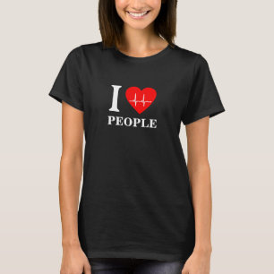 Ich Herz ekle I Liebe Menschen T - Shirt