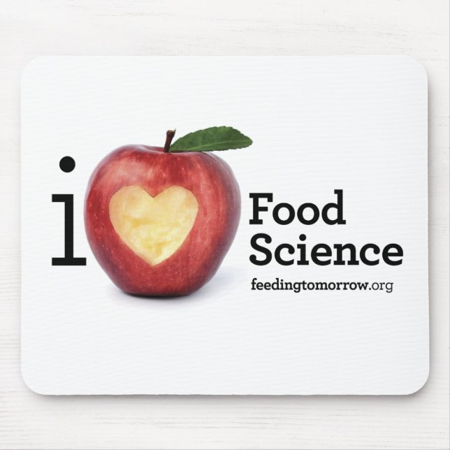 "Ich Herz-Ernährungswissenschaft" Mousepad (Vorne)
