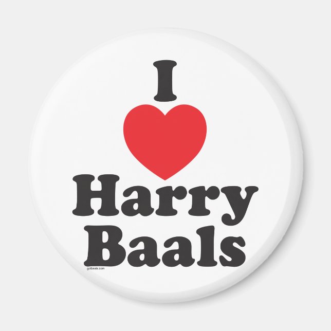 Ich 'Herz' Harry Baals Magnet (Vorne)