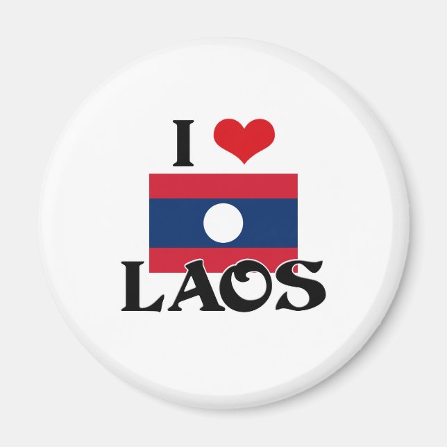 ICH HERZ LAOS MAGNET (Vorne)