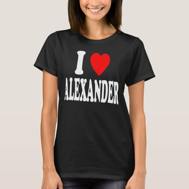 Ich Herz Liebe Alexander Niedlich Matching Couple  T-Shirt (Vorderseite)