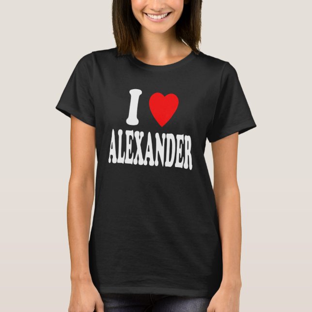 Ich Herz Liebe Alexander Niedlich Matching Couple  T-Shirt (Vorderseite)