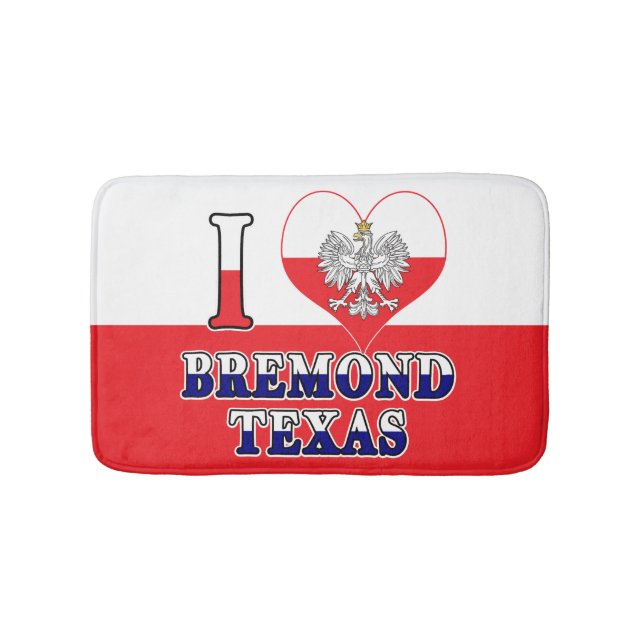 Ich Herz Liebe Bremond Texas Badematte (Vorderseite)