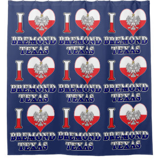 Ich Herz Liebe Bremond Texas Duschvorhang