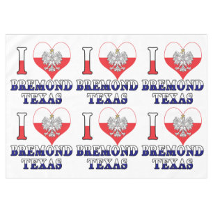 Ich Herz Liebe Bremond Texas Tischdecke