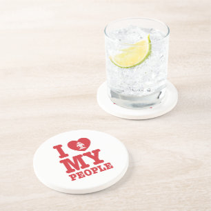 Ich Herz (Liebe) Erawan My Lao People Getränkeuntersetzer