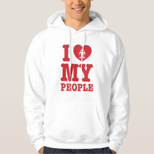 Ich Herz (Liebe) Erawan My Lao People Hoodie