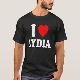 Ich Herz Liebe Lydia Niedlich Matching Ehegatte T-Shirt
