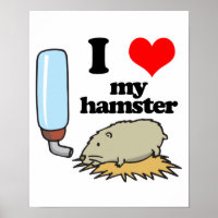Ich Herz (Liebe) Mein Hamster