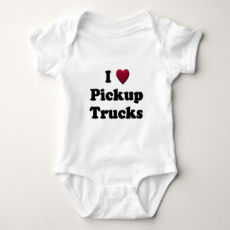 Ich Herz-Lieferwagen-LKW Baby Strampler
