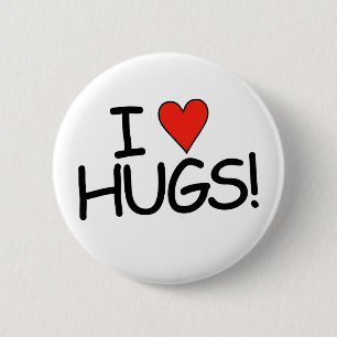 Ich "HERZ" Schläger! Button