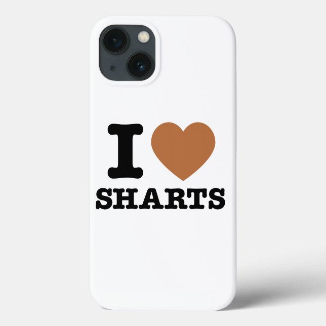 Ich Herz Sharts Funny Graphic Case-Mate iPhone Hülle (Rückseite)