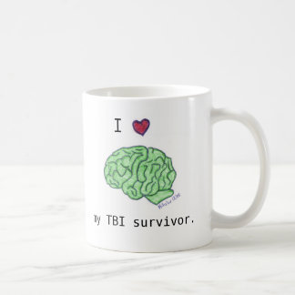 "Ich [Herz] Tasse meines TBI Überlebenden"