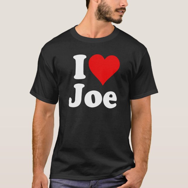 ICH HERZEN LIEBE JOE JOSEPH T-Shirt (Vorderseite)