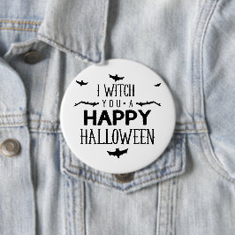 Ich Hexe dir ein glückliches Halloween Button
