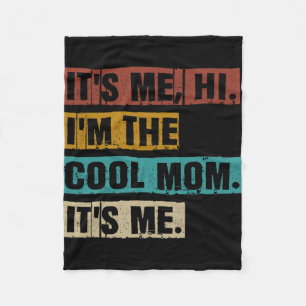 Ich Hi bin die Coole Mama, die ich lustige Retro-M Fleecedecke
