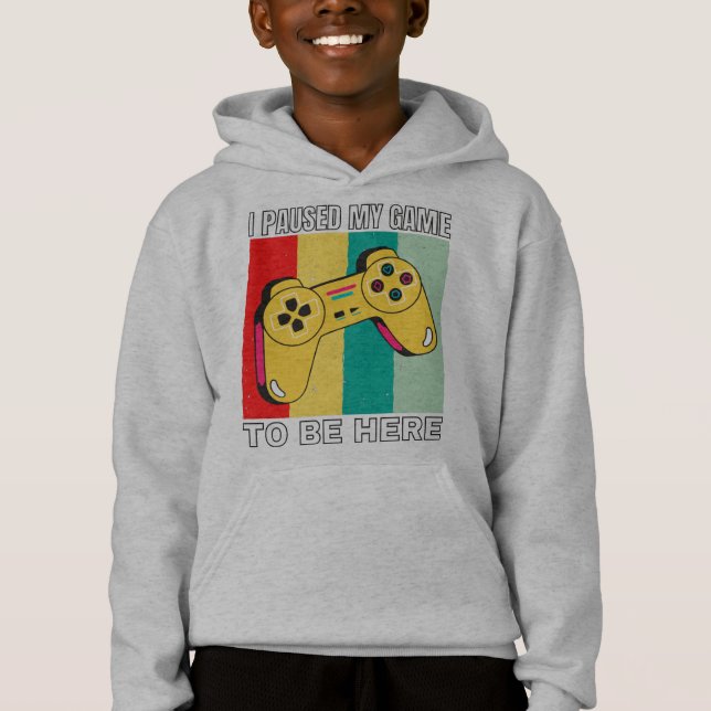 Ich hielt mein Spiel an, hier zu sein Hoodie (Vorderseite)