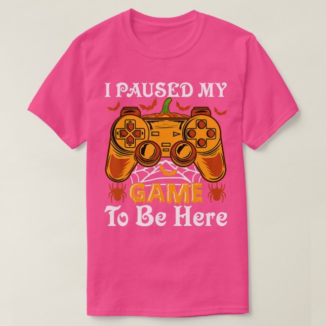 Ich hielt mein Spiel an, hier zu sein - Videobeitr T-Shirt (Design vorne)