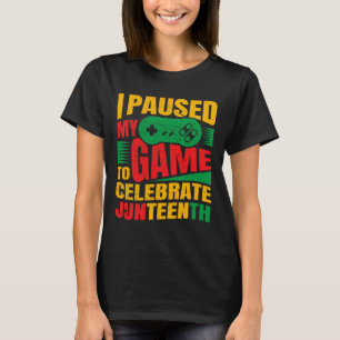 Ich hielt mein Spiel an, um das 19. schwarze Kind T-Shirt