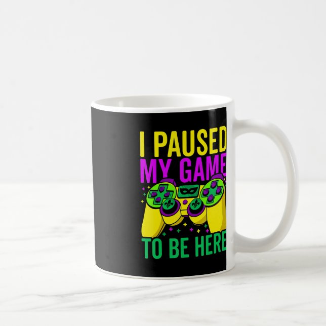 Ich hielt mein Spiel an, um hier Video Game Beads  Kaffeetasse (Rechts)