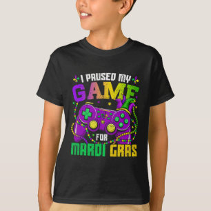 Ich hielt mein Spiel an, um hier Video Game Beads  T-Shirt