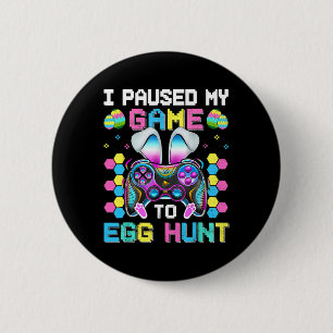 Ich hielt mein Spiel an, um Videospiel-Jagd auf Ei Button