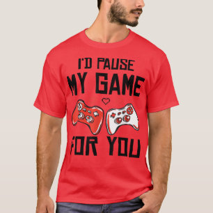 Ich hielt mein Spiel für dich auf Valentinstag Jun T-Shirt