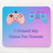 Ich hielt mein Spiel für Donuts Mousepad an