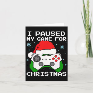 Ich hielt mein Spiel für Weihnachten Retro-Gamer-G Karte
