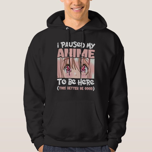 Ich hielt meine Zeit an, hier japanische Animation Hoodie (Vorderseite)