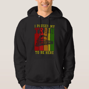 Ich hielt meinen Zug an, um hier zu sein, Motor Hoodie