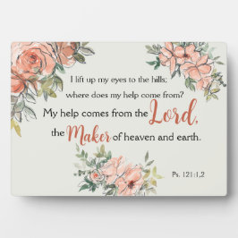 "Ich hob meine Augen auf" Bibel Verse Elegante Was Fotoplatte