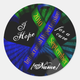 Ich hoffe auf eine heilende Klebestreifen Runder Aufkleber