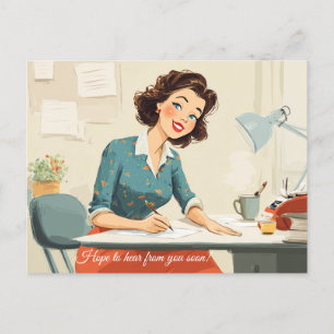 Ich hoffe, bald von Ihnen zu hören! Postkarte