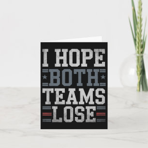 Ich hoffe, beide Teams verlieren die lustige ameri Karte