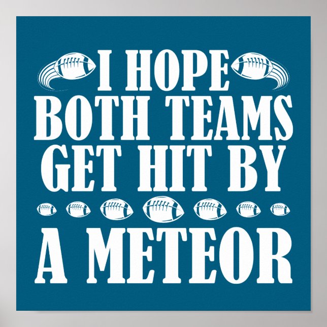 Ich hoffe, beide Teams werden von einem Meteor get Poster (Vorne)