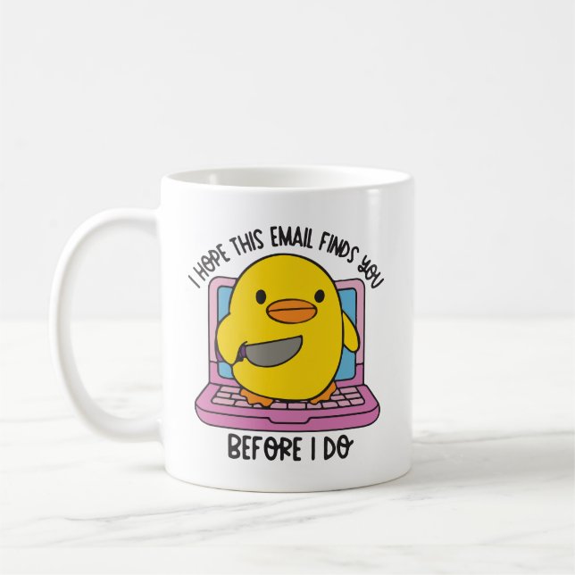 Ich hoffe, diese E-Mail erreicht Sie, bevor ich al Kaffeetasse (Links)