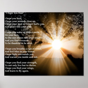 "Ich hoffe, du heilst" Poster