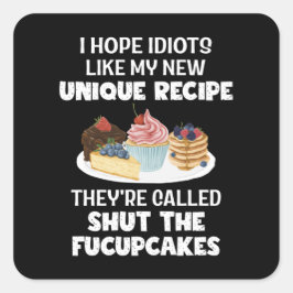 Ich hoffe, ich mag meinen neuen, einzigartigen Rez Quadratischer Aufkleber