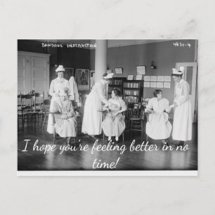 Ich hoffe, Ihnen geht es in Kürze wieder besser Po Postkarte