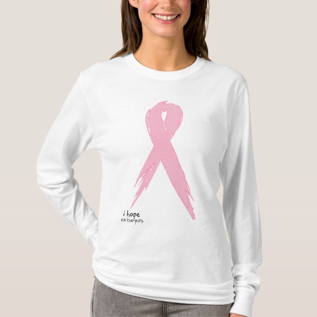ich hoffe - rosa Band T-Shirt (Vorderseite)