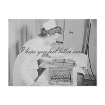 Ich hoffe, Sie fühlen sich bald besser Postkarte