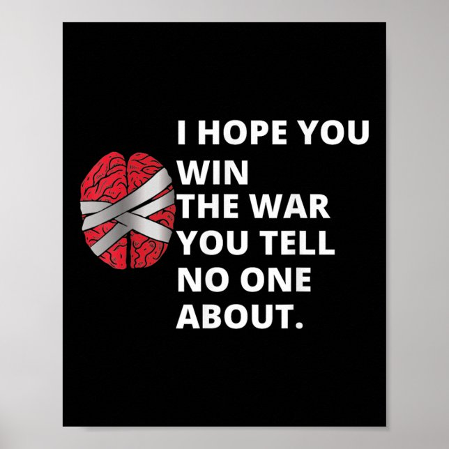 Ich hoffe, Sie gewinnen den Krieg, den Sie erzähle Poster (Vorne)