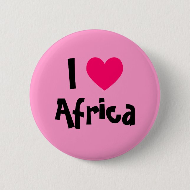 Ich höre Afrika Button (Vorderseite)