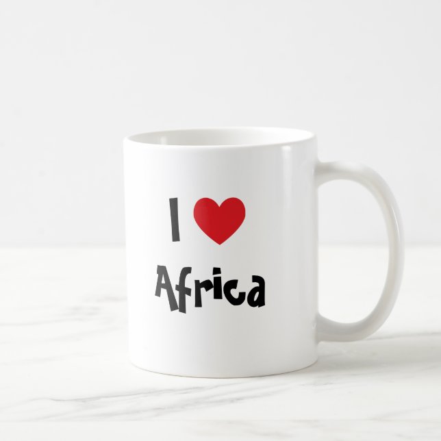 Ich höre Afrika Kaffeetasse (Rechts)
